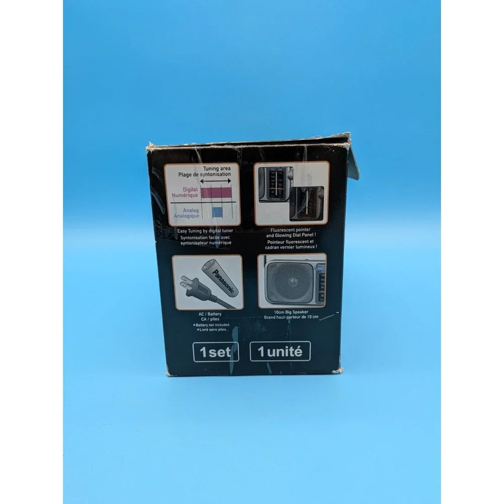 Panasonic RF-2400D AM/FM AC/DC Portable Radio w Original Box, Instructions, Cord - Picture 14 of 16